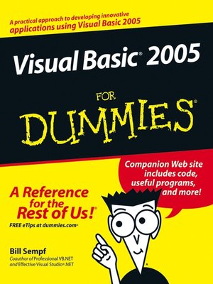 cover image of Visual Basic 2005 For Dummies